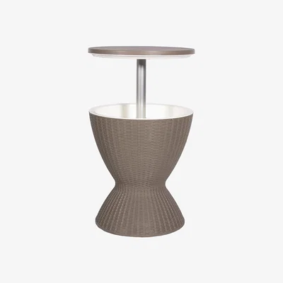 The Range Faro Ice Bucket with Adjustable Height Table - Taupe Grey
