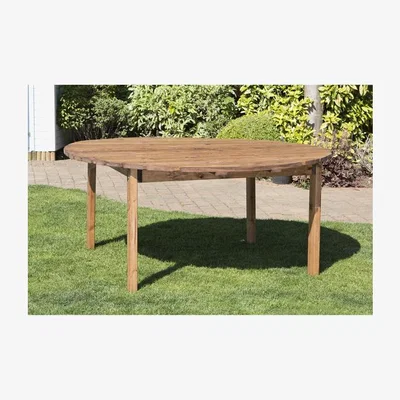 The Range Charles Taylor Large Circular Dining Table - Redwood