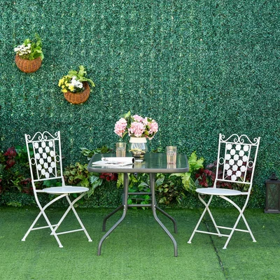 The Range Aquatex Glass Garden Table - Carbon grey