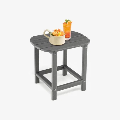 The Range Garden Adirondack Table Patio Side Table  - Grey