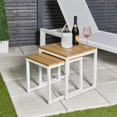 The Range Florida 2 Piece Wood Side Table