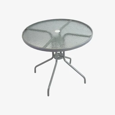 The Range Glass Top Table for Garden Dining Sets - Grey