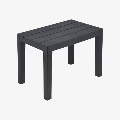 The Range Weather Proof Plastic Garden Table - Black