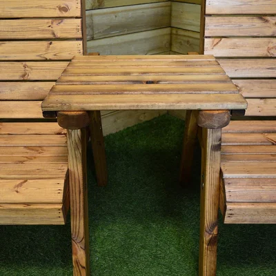 The Range Hand Made Chunky Rustic Wooden Garden Furniture Tray  - Wooden