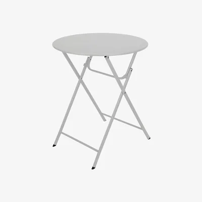 The Range Round Foldable Table - White