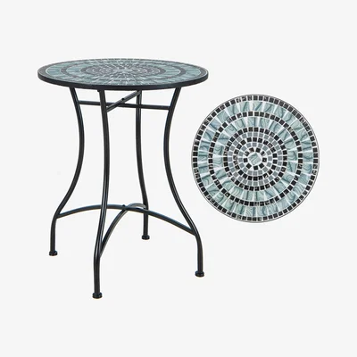 The Range Garden Side Table Round Dining Table - Black