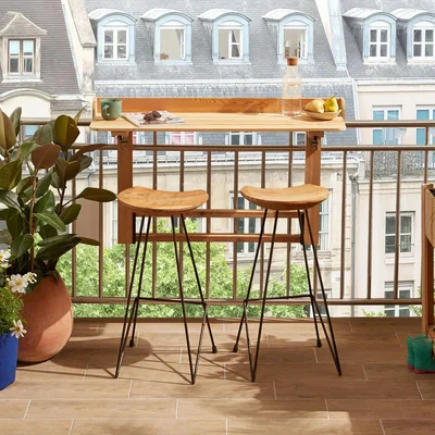 The Range Acanta Outdoor Balcony Table Bar - Natural