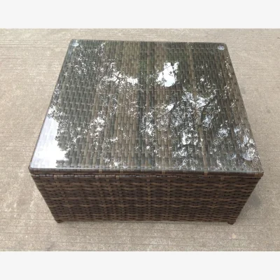 The Range Square Rattan Coffee Tea Side Table Indoor Outdoor Garden Furniture Patio