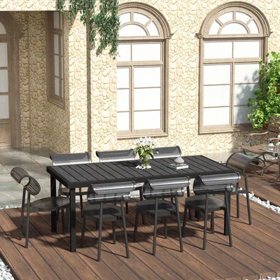 The Range Garden Dining Table  - Black