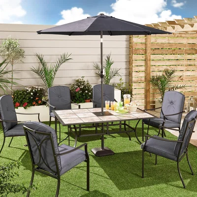 The Range Rio Tile Top Garden Table - Rectangular