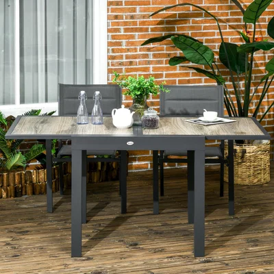 The Range Extendable Garden Table Outdoor Dining Table - Beige