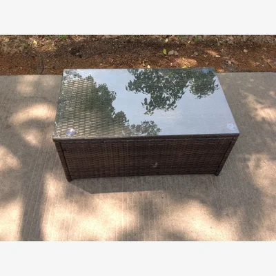 The Range Fimous Rattan Oblong Coffee Table Garden Furniture - Brown
