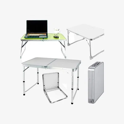 The Range Foldable Camping Garden Table - White