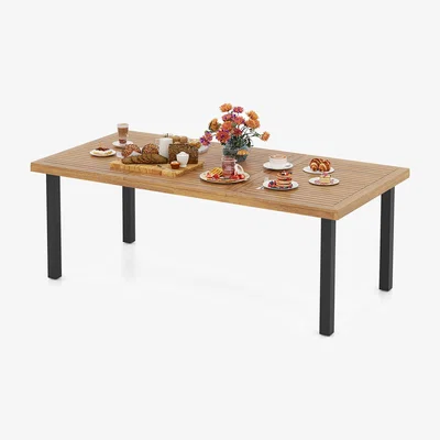 The Range Outdoor Dining Table for 8 People - Brown