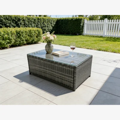 The Range Rattan Oblong Coffee Table Outdoor Garden Furniture Patio Furniture