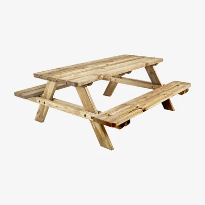 The Range Cerland Matisse Wooden Picnic Table - Natural