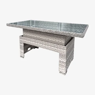 The Range Oseasons Rattan Rising Table - Dove Grey