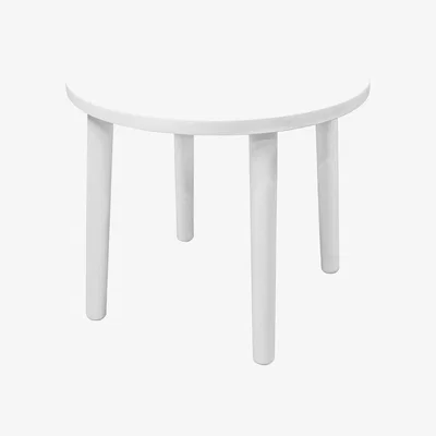 The Range Tossa 4 Seater Round Garden Dining Table - White