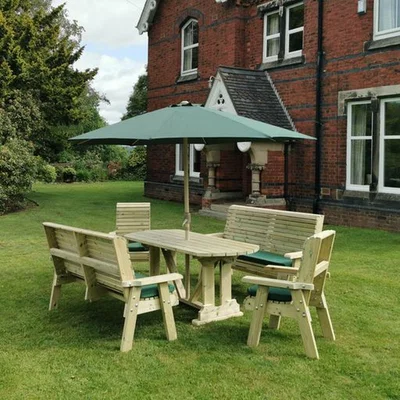 The Range ERGO 8 Seat Table Set - Wood