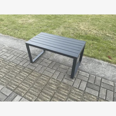 The Range Fimous Outdoor Garden Rectangular Aluminium Coffee Table Dark Grey 97 x 52 x 51 cm - Dark Grey