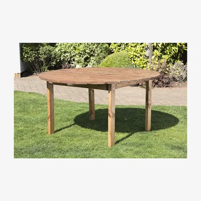 The Range Charles Taylor Medium Circular Dining Table - Redwood