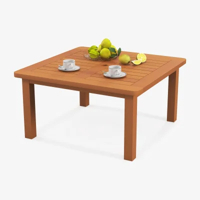 The Range Costway Outdoor Side Table Patio Coffee Table - Brown