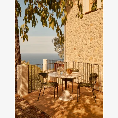 Soho Home Vito Outdoor Dining Table, Carrara Marble