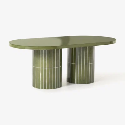 Westwing Oval Garden Table Saya, 200 x 100 cm