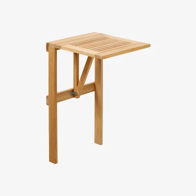 Westwing Folding Teak Wood Balcony Table Balcony