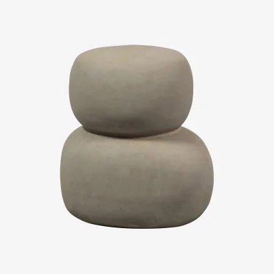 Westwing Organic-Shaped Garden Side Table Oda with Concrete Effect