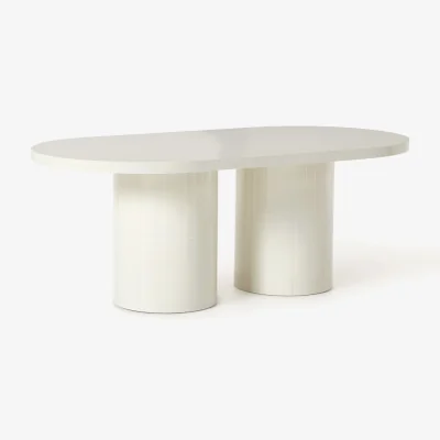 Westwing Oval Garden Table Saya, 200 x 100 cm