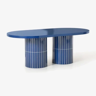 Westwing Oval Garden Table Saya, 200 x 100 cm