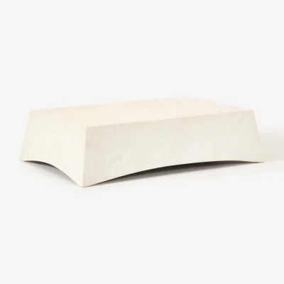 Westwing In- & Outdoor Coffee Table Mohi with Travertine Effect, W 120 cm