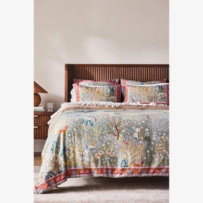 Anthropologie The Printed Cotton-Slub Duvet Collection