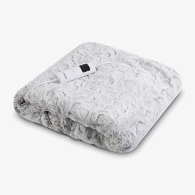 Dunelm Carmen Faux Fur Electric Over Blanket