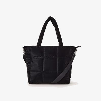 John Lewis Monsoon Duvet Tote Bag, Black