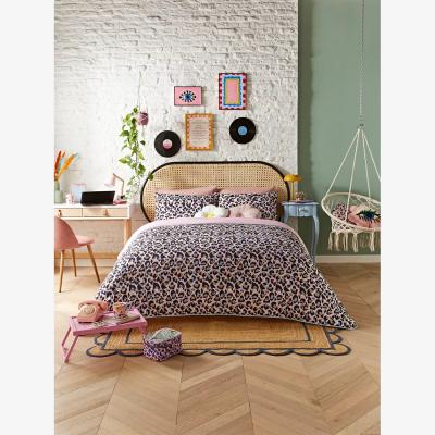 John Lewis Night Lark Eleanor Bowmer Leopard Coverless Duvet & Pillowcase Set, 10.5 Tog, Multicolour