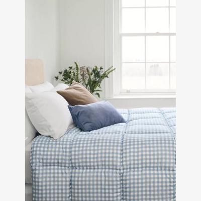 John Lewis Night Lark Gingham Pattern Coverless Duvet, 10.5 Tog