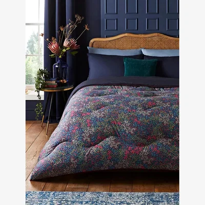 John Lewis Night Lark Midnight Bloom Coverless Duvet & Pillowcase Set, 10.5 Tog, Multi