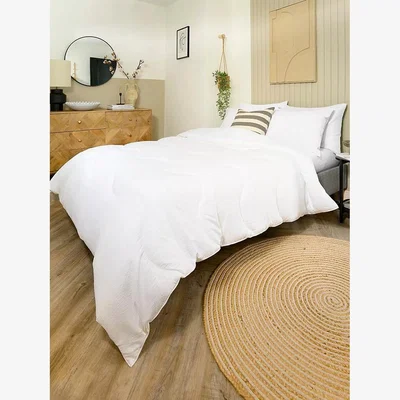 John Lewis Night Lark Essential Seersucker Coverless Duvet, 4.5 Tog