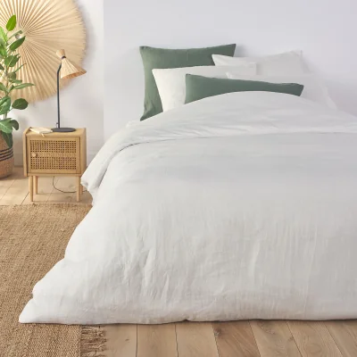 La Redoute Annaba Two-Sided Washed Linen and Cotton Duvet Dover