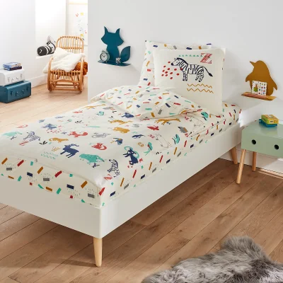 La Redoute Animalia Animal 100% Cotton Bed Set with Duvet