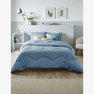 Marks & Spencer Night Lark Linen Print 4.5 Tog Coverless Duvet Light Blue