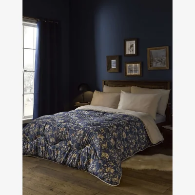 Marks & Spencer Nightlark Woodland 10.5 Tog Coverless Duvet & Pillowcase Set Indigo