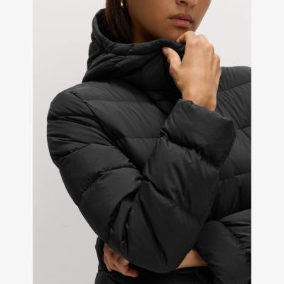 Marks & Spencer M&S Collection Women's Feather & Down Hooded Duvet Coat - 12REG - Black, Black
