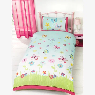 The Range Butterfly Garden Ombre Polycotton Duvet Set With Pillowcase - Multicolor