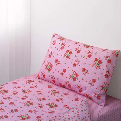 The Range Rachel Riley Strawberry Rose  Duvet Set - Pink