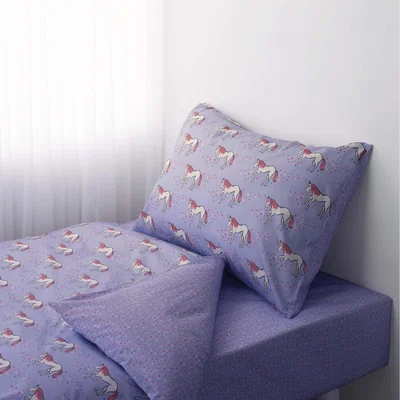 The Range Rachel Riley Lilac Unicorn Duvet Set - Lilac / Single
