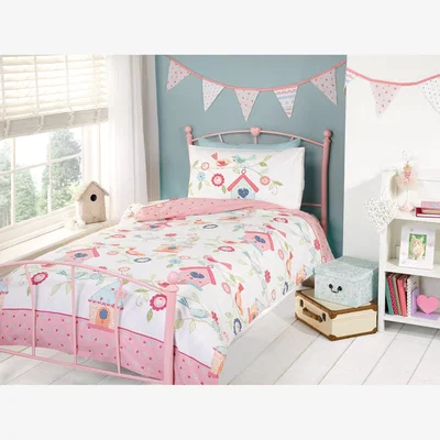 The Range Birds Houses Polycotton Duvet With Pillowcase - Multicolor