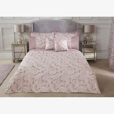 The Range Duchess Duvet Set - Blush Pink / Single